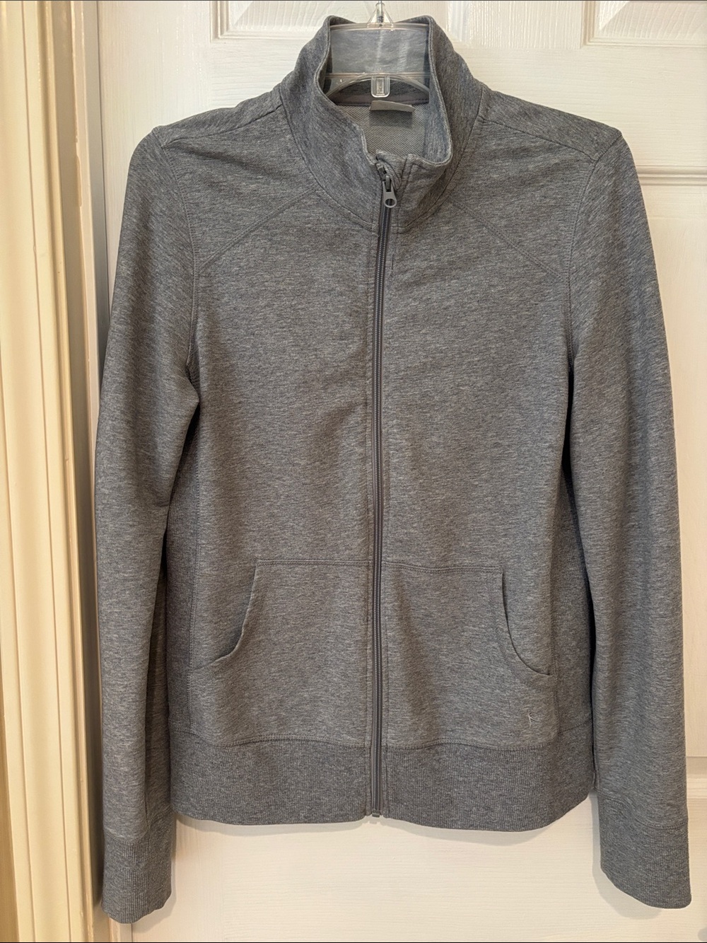 Women's Heather Grey Full-Zip Jacket